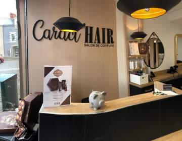 Accueil du salon de coiffure Caract'hair